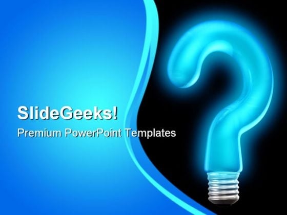 Query Bulb Business PowerPoint Templates And PowerPoint Backgrounds 0811 Query Bulb Business PowerPoint Templates And PowerPoint Backgrounds 0811