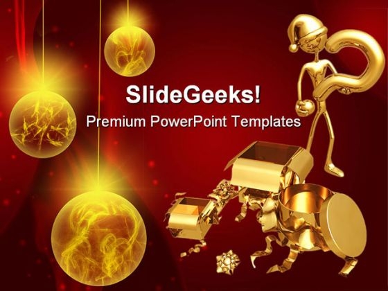 Question For Gift Christmas PowerPoint Themes And PowerPoint Slides 0511