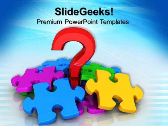 Question Mark And Puzzle Symbol PowerPoint Templates And PowerPoint Themes 0812 Question Mark And Puzzle Symbol PowerPoint Templates And PowerPoint Themes 0812