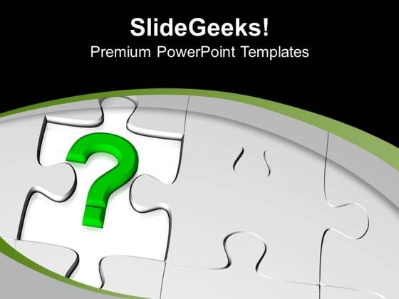 Question Mark On Missing Puzzle PowerPoint Templates Ppt Backgrounds For Slides 0713 Question Mark On Missing Puzzle PowerPoint Templates Ppt Backgrounds For Slides 0713