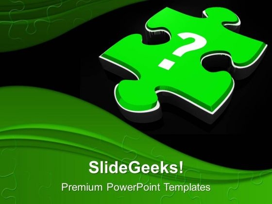 Question Mark On Puzzle Piece Business PowerPoint Templates And PowerPoint Themes 1112 Question Mark On Puzzle Piece Business PowerPoint Templates And PowerPoint Themes 1112