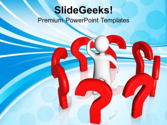 Questions Around Man Business PowerPoint Templates And PowerPoint Themes 1112 Questions Around Man Business PowerPoint Templates And PowerPoint Themes 1112