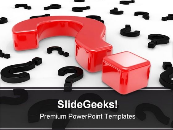Questions Business PowerPoint Template 0610 Questions Business PowerPoint Template 0610