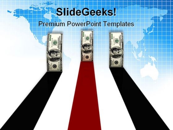 Race Dollar Bills Money PowerPoint Themes And PowerPoint Slides 0511