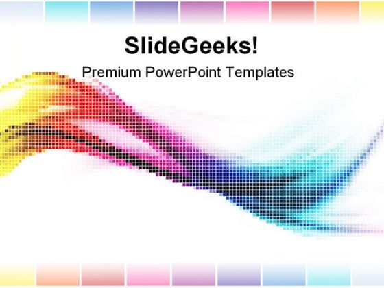 Rainbow Mosaic Abstract PowerPoint Themes And PowerPoint Slides 0411