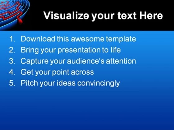 reaching_the_success_maze_business_powerpoint_template_1110_text