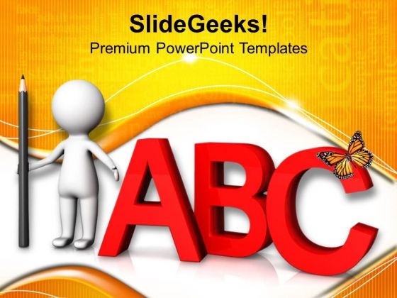 Read And Learn Abc PowerPoint Templates Ppt Backgrounds For Slides 0813