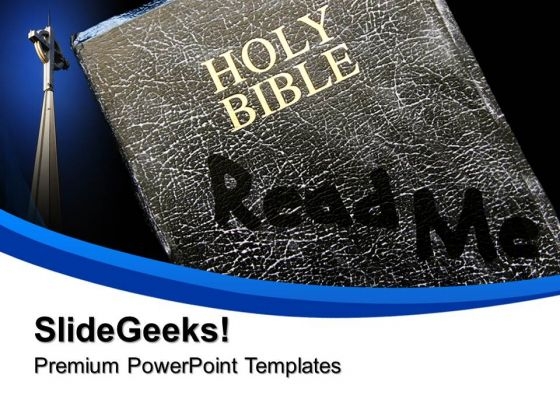 Read Me Holy Bible Church PowerPoint Templates And PowerPoint Themes 0812
