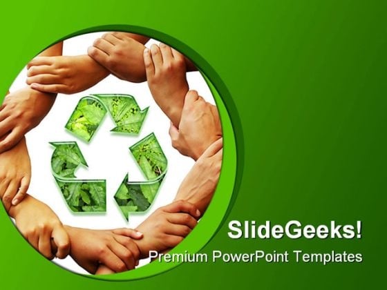 Recycle01 Environment PowerPoint Template 1110 Recycle01 Environment PowerPoint Template 1110