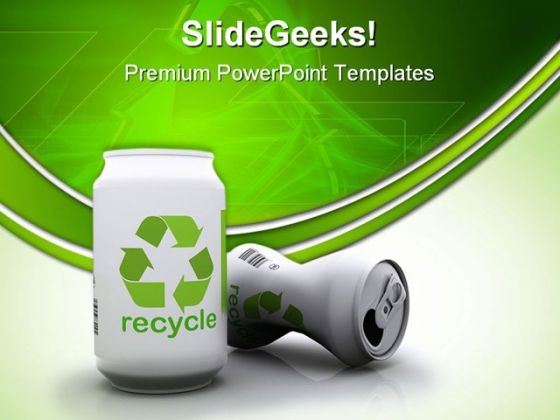 Recycle Aluminium Cans Environment PowerPoint Templates And PowerPoint Backgrounds 0711