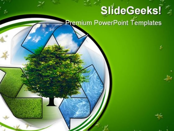 Recycle And Clean Environment PowerPoint Templates And PowerPoint  Backgrounds 0411 - PowerPoint Templates