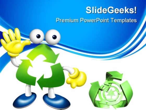 Recycle Boy Environment PowerPoint Themes And PowerPoint Slides 0811