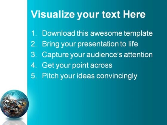 recycle_globe_earth_powerpoint_template_0910_text