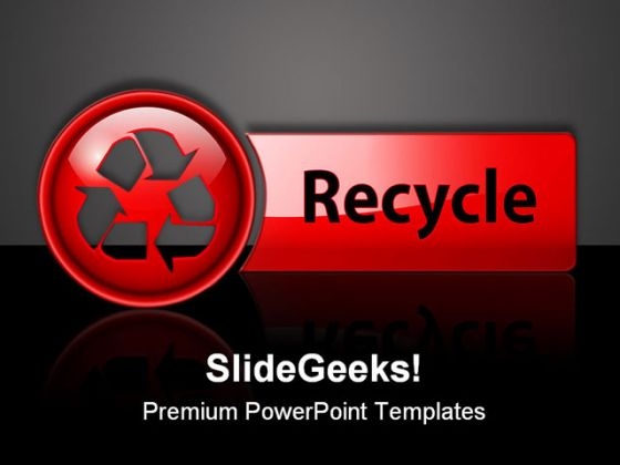 Recycle Icon Button Symbol PowerPoint Themes And PowerPoint Slides 0711