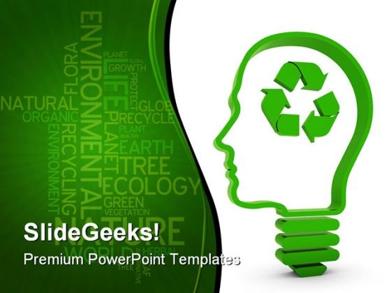 Recycling Brain Business PowerPoint Template 0810 Recycling Brain Business PowerPoint Template 0810