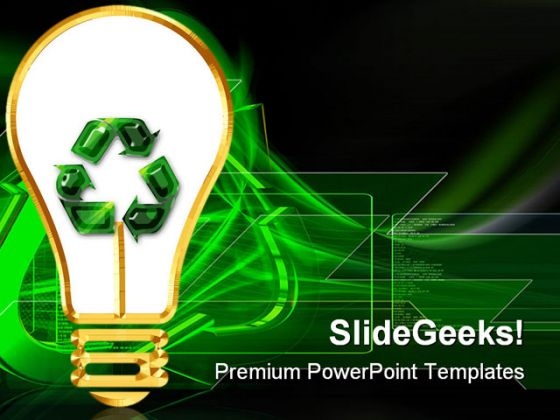 Recycling Idea Global PowerPoint Themes And PowerPoint Slides 0711