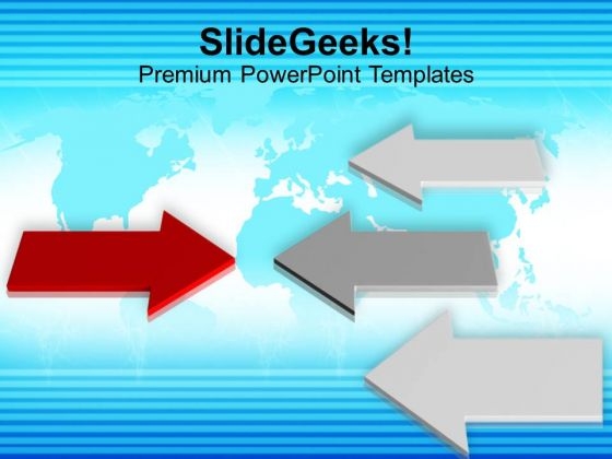 Red And White Arrows Opposition Concept PowerPoint Templates Ppt Backgrounds For Slides 0113 Red And White Arrows Opposition Concept PowerPoint Templates Ppt Backgrounds For Slides 0113