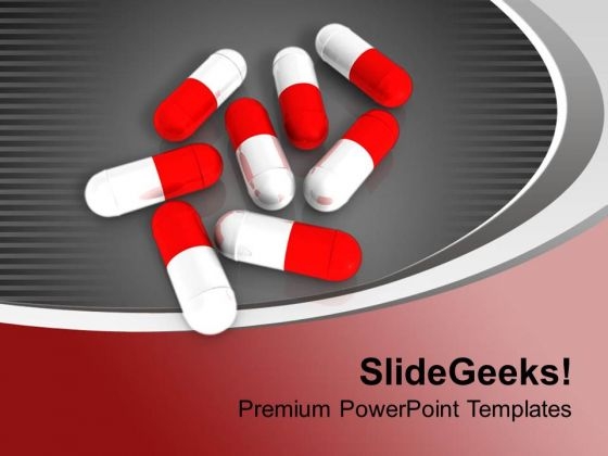 Red And White Capsules Medical Concept PowerPoint Templates Ppt Backgrounds For Slides 0713 Red And White Capsules Medical Concept PowerPoint Templates Ppt Backgrounds For Slides 0713