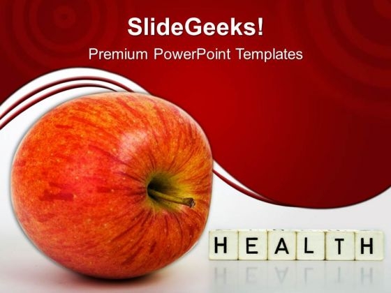 Red Apple Health PowerPoint Templates And PowerPoint Themes 0512 Red Apple Health PowerPoint Templates And PowerPoint Themes 0512