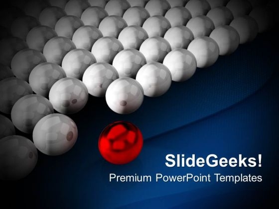 Red Ball Ahead Leadership PowerPoint Templates And PowerPoint Themes 0812 Red Ball Ahead Leadership PowerPoint Templates And PowerPoint Themes 0812