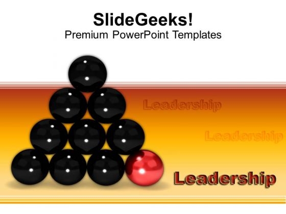 Red Ball Leads Other Balls Leadership PowerPoint Templates Ppt Backgrounds For Slides 0213 Red Ball Leads Other Balls Leadership PowerPoint Templates Ppt Backgrounds For Slides 0213