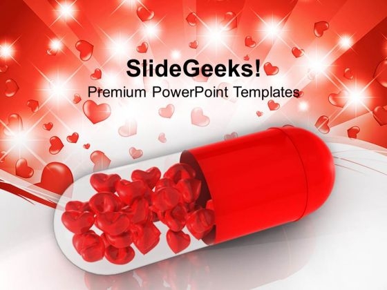 Red Capsule With Red Hearts PowerPoint Templates Ppt Backgrounds For Slides 0213 Red Capsule With Red Hearts PowerPoint Templates Ppt Backgrounds For Slides 0213