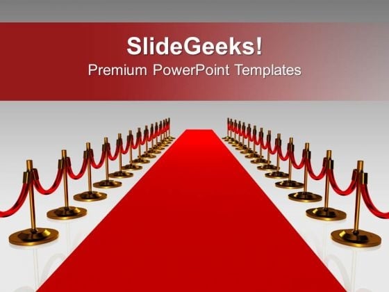 Red Carpet For Award Winners Success PowerPoint Templates Ppt Backgrounds For Slides 0313