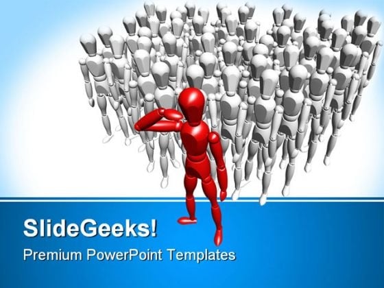 Red Leader Leadership Business PowerPoint Templates And PowerPoint Backgrounds 0611 Red Leader Leadership Business PowerPoint Templates And PowerPoint Backgrounds 0611