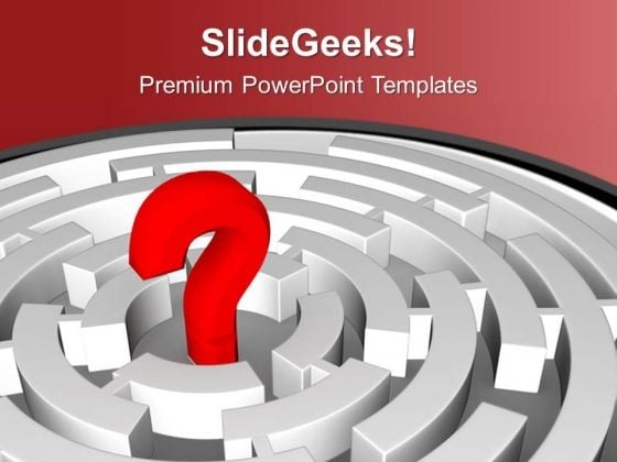 Red Question Mark In Labyrinth PowerPoint Templates Ppt Backgrounds For Slides 0613 Red Question Mark In Labyrinth PowerPoint Templates Ppt Backgrounds For Slides 0613