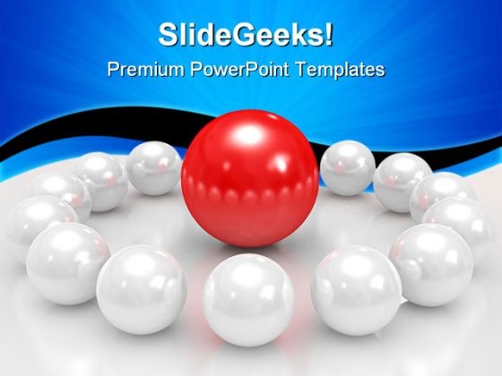 Red Sphere Leadership PowerPoint Themes And PowerPoint Slides 0811 Red Sphere Leadership PowerPoint Themes And PowerPoint Slides 0811