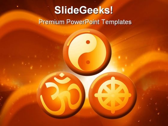 Religious Symbols Religion PowerPoint Template 0610 Religious Symbols Religion PowerPoint Template 0610