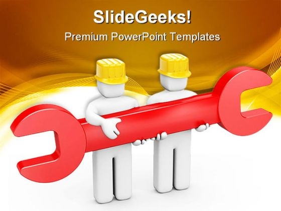 Repair Team Construction PowerPoint Templates And PowerPoint Backgrounds 0211 Repair Team Construction PowerPoint Templates And PowerPoint Backgrounds 0211