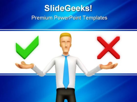 Right Wrong Finance PowerPoint Template 0810 Right Wrong Finance PowerPoint Template 0810
