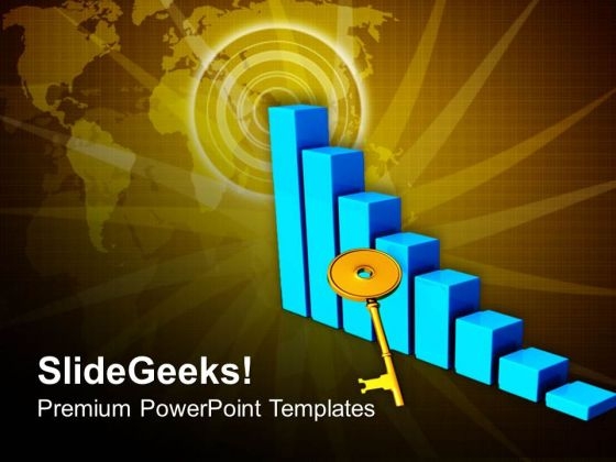 Risign Graph Key Illustration PowerPoint Templates Ppt Backgrounds For Slides 0813 Risign Graph Key Illustration PowerPoint Templates Ppt Backgrounds For Slides 0813