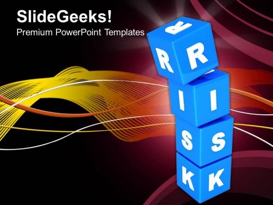 Risk Concept With Blue Cubes Business PowerPoint Templates And PowerPoint Themes 0912 Risk Concept With Blue Cubes Business PowerPoint Templates And PowerPoint Themes 0912
