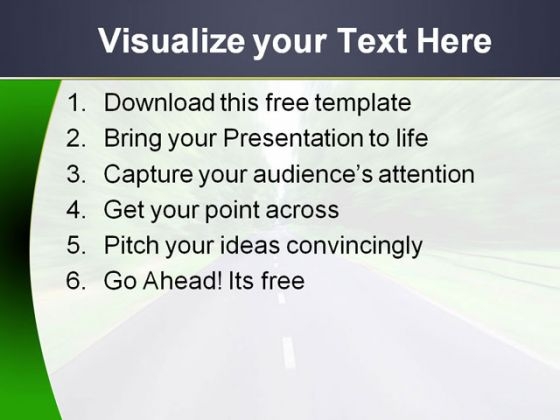 Road PowerPoint Template