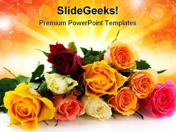 Roses Beauty PowerPoint Templates And PowerPoint Backgrounds 0411