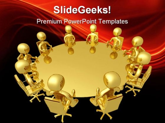Round Table Meeting Business PowerPoint Themes And PowerPoint Slides 0711 Round Table Meeting Business PowerPoint Themes And PowerPoint Slides 0711