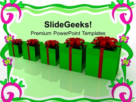 Row Of Gift Boxes With Red Wrappings Holidays PowerPoint Templates Ppt Backgrounds For Slides 1112 Row Of Gift Boxes With Red Wrappings Holidays PowerPoint Templates Ppt Backgrounds For Slides 1112