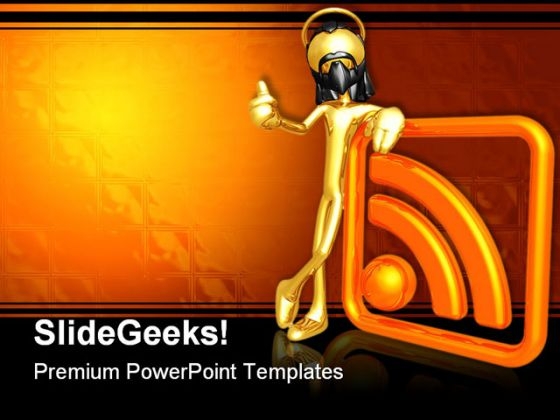 Rss Protection Symbol PowerPoint Themes And PowerPoint Slides 0811
