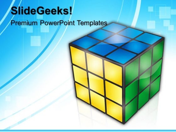 Rubik Cube Game PowerPoint Templates And PowerPoint Themes 0612