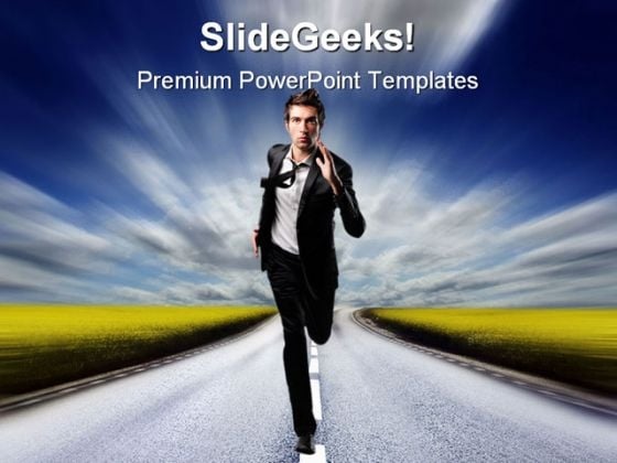 Run Businessman Business PowerPoint Templates And PowerPoint Backgrounds 0611 Run Businessman Business PowerPoint Templates And PowerPoint Backgrounds 0611