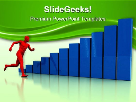 Run To Success Business PowerPoint Themes And PowerPoint Slides 0811