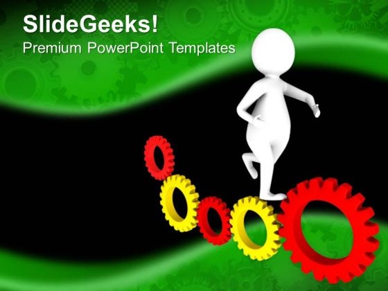 Run Towards Your Targets PowerPoint Templates Ppt Backgrounds For Slides 0613 Run Towards Your Targets PowerPoint Templates Ppt Backgrounds For Slides 0613