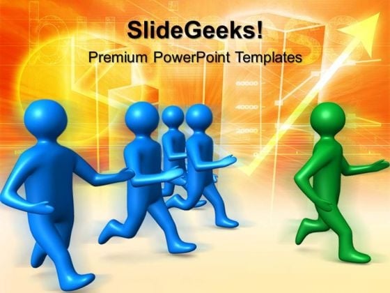 Running Behind Leader Business PowerPoint Templates And PowerPoint Themes 0512 Running Behind Leader Business PowerPoint Templates And PowerPoint Themes 0512