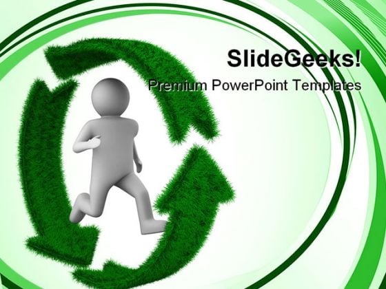 Running Person On Recycle Environment PowerPoint Themes And PowerPoint Slides 0411 Running Person On Recycle Environment PowerPoint Themes And PowerPoint Slides 0411