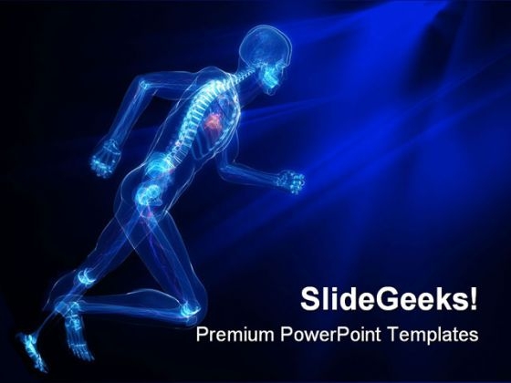 Running Skeleton Vascular Medical PowerPoint Themes And PowerPoint Slides 0811 Running Skeleton Vascular Medical PowerPoint Themes And PowerPoint Slides 0811