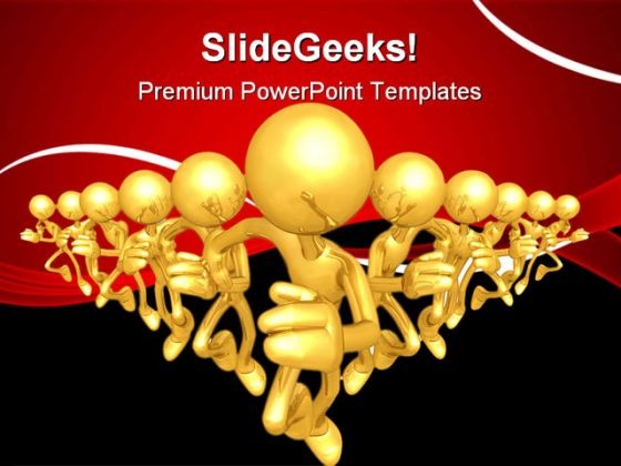 Running Team Leadership PowerPoint Templates And PowerPoint Backgrounds 0611 Running Team Leadership PowerPoint Templates And PowerPoint Backgrounds 0611