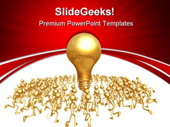 Running Towards Idea Business PowerPoint Templates And PowerPoint Backgrounds 0611 Running Towards Idea Business PowerPoint Templates And PowerPoint Backgrounds 0611