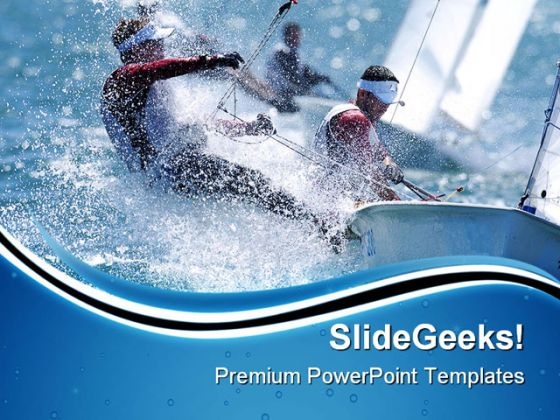 Sailing Man Game PowerPoint Themes And PowerPoint Slides 0711